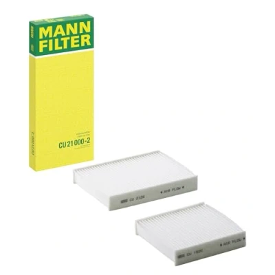 Afbeelding van MANN FILTER interieurfilter CU 21 000 2 luchtfilterset (set van 2) voor personenauto&#039;s