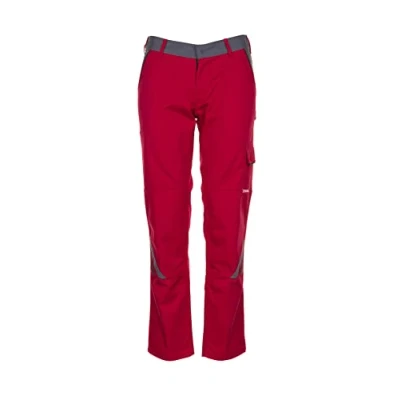 Afbeelding van Planam Highline dames werkbroek rood leisteen zwart model 2391 maat 52