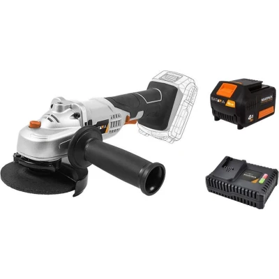 Afbeelding van Haakse slijper Ø 115m 18V Incl. 4.0 Ah Accu / Oplader Geschikt voor slijpen en ontbramen Maxxpack