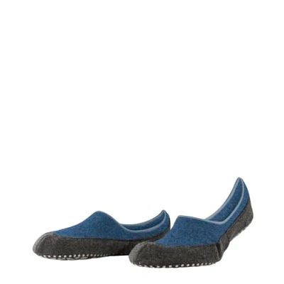 Afbeelding van FALKE Heren Stopper sokken Cosyshoe Invisible M HP Wol Noppen op de zool 1 Paar, Blauw (Poseidon 6549), 43 44
