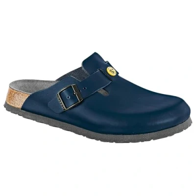 Afbeelding van Birkenstock Boston ESD Clogs, Heren, Maat: 40, Blau Leer