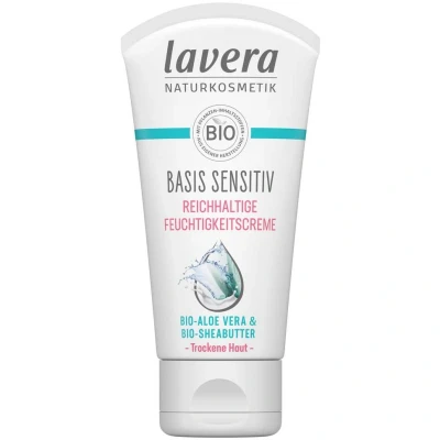 Afbeelding van Lavera Basis sensitiv regenerat moisturising cream EN IT 50 ml
