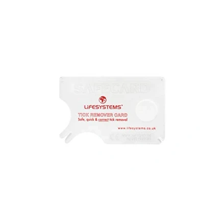 Afbeelding van Lifesystems Tick Remover Creditcard formaat met vergrootglas voor snelle en eenvoudige verwijdering, wit