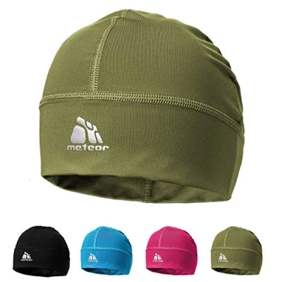 Afbeelding van meteor Muts onder Fietshelm Skihelm Rennende hoed Beanie perfect voor heren dames jeugd kinderen Unisex One size Vision (Groen)