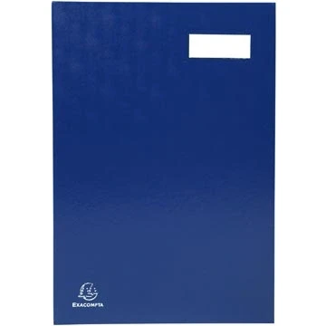 Afbeelding van Exacompta Handtekenmap Voor Ft 24 X 35 Cm, Uit Karton Overdekt Met Pvc, 20 Indelingen, Blauw