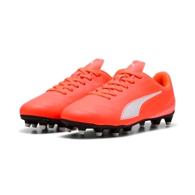 Afbeelding van PUMA Uniseks Vitoria Ii Fg/Ag Jr voetbalschoen voor kinderen, Gloeiend Rood Wit, 35 EU