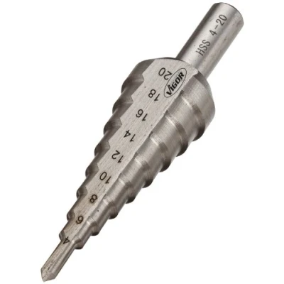 Afbeelding van Vigor V2395 HSS Getrapte boor 4 20 mm Gezamenlijke lengte 75 Cilinderschacht 1 stuk(s)