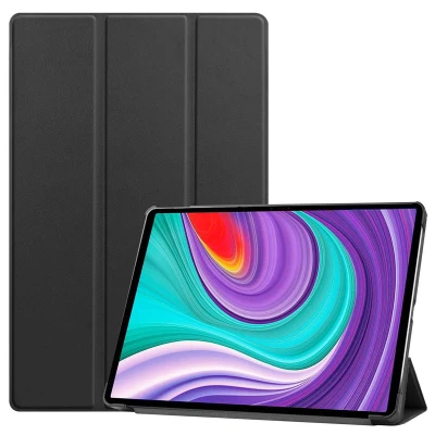 Afbeelding van Lenovo Tab P11 Pro Hoes: iMoshion Trifold Bookcase Zwart Kunstleder Tablet Hoezen