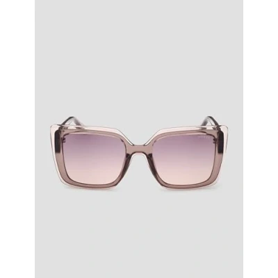 Afbeelding van Guess Donna GU7908 59Z Occhiali da sole Iniettato Beige Viola Squadrata Normale Sfumato