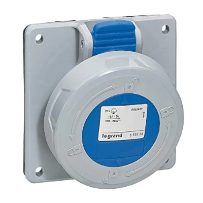 Afbeelding van Legrand cee inbouw contactdoos 230v 16a 2p a ip67 p17 tempra pro 555384