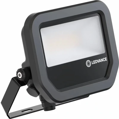 Afbeelding van Ledvance LED Breedstraler Aluminium Zwart 8W 1200lm 100D 840 Koel Wit IP66 Symmetrisch.