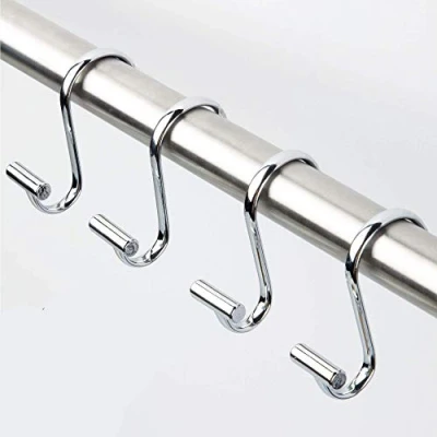 Afbeelding van iDesign 76750EU T Bar douchegordijnhaken, 12 stuks, chroom