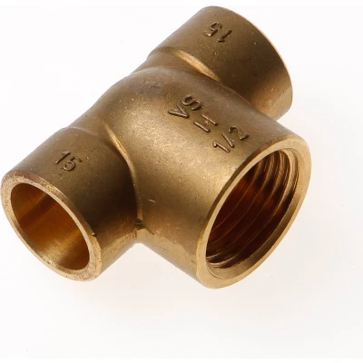 Afbeelding van Bonfix overgangs T stuk 15 x 1/2&quot; bi.dr. mm soldeer