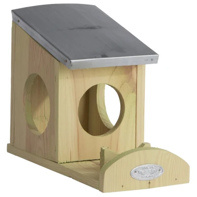 Afbeelding van Best For Birds Eekhoorn Pindakaasvoederhuis Tuinvogelvoer 12x25x19 cm Lichtgroen Zink