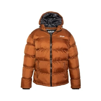 Afbeelding van Schott NYC Uniseks donsjack, Roest, XS