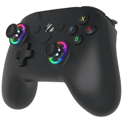 Afbeelding van Subsonic draadloze controller voor Switch en Oled Bluetooth met LED, trillingen 6 assige gyro zwart