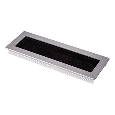 Afbeelding van SOTECH 2 x kabeldoorvoer Toledo vervaardigd uit aluminium zilver geanodiseerd 200 70 mm Inbouwmaat: 190 62 15,3
