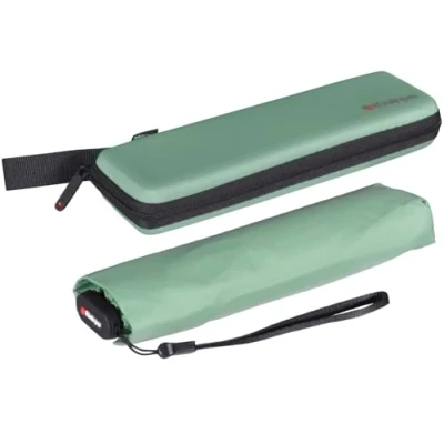Afbeelding van Knirps Zakparaplu US.050 Ultra Light Slim Handleiding in etui, aloë, 90 cm