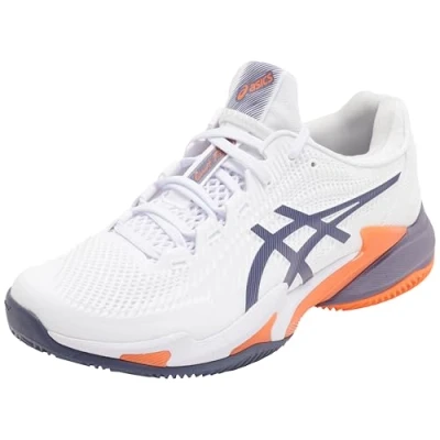 Afbeelding van Asics Court FF 3 CLAY Tennisschoenen voor kleibanen, Heren, Maat: 48, White/greyish purple Textiel/ synthetisch