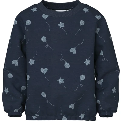 Afbeelding van Name It mini meisjes trui VILUBA Blue Regular Fit