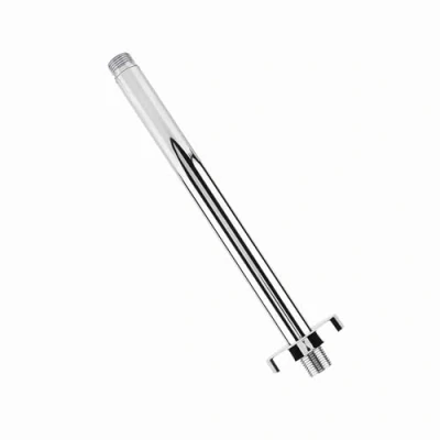 Afbeelding van Douchearm, wandmontage, roestvrijstalen top, ronde douche verlengarmen, pijp voor badkamer, plafond, douchekop, accessoires (30 cm)