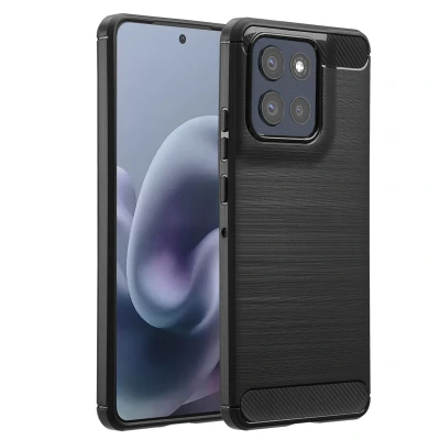 Afbeelding van Motorola Moto G86 Hoesje Siliconen en TPU (zacht) imoshion Softcase/Backcover Zwart Telefoonhoesje