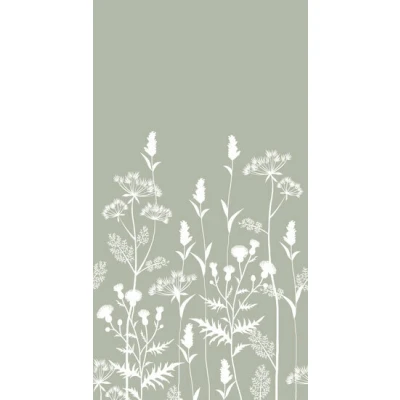 Afbeelding van Esta Home Vintage Flowers Groen 159214 (*Gratis Lijm Actie)