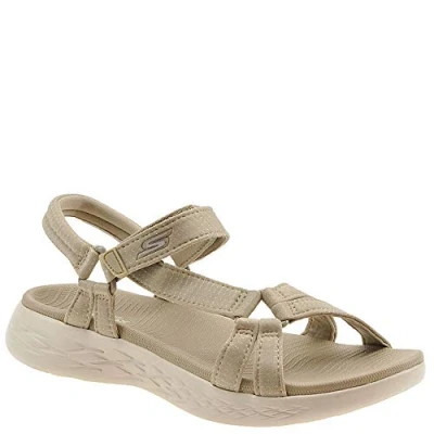 Afbeelding van Skechers On The Go dames sandaal Beige Maat 38