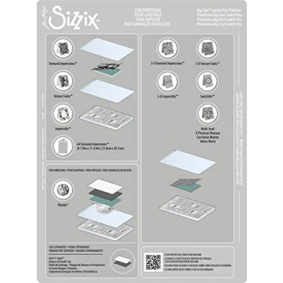 Afbeelding van Sizzix Big Shot Switch Plus accessoireplatform, standaard geïnspireerd door Tim Holtz, 665288