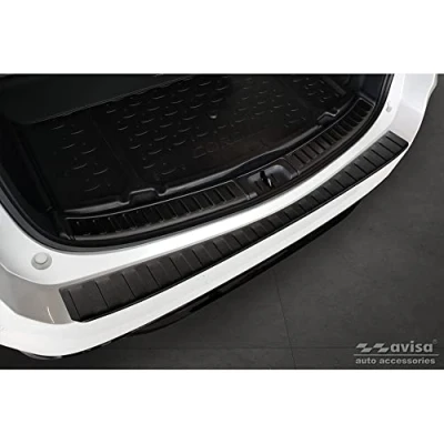 Afbeelding van Matzwart RVS Achterbumperprotector compatibel met Toyota Corolla XII Combi 2019 (incl. GR Sport) &amp; Suzuki Swace 2020 &#039;Ribs&#039;
