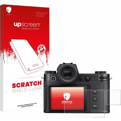Afbeelding van upscreen Screenprotector voor Leica SL3 S (Display + Schouderdisplay) Folie Beschermfolie transparant