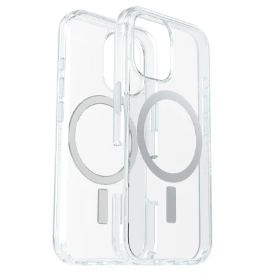 Afbeelding van OtterBox Symmetry Hoesje Geschikt voor Apple iPhone 16 Back Cover met Magneet Compatibel MagSafe Duurzaam Transparant