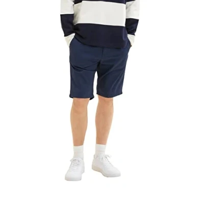 Afbeelding van TOM TAILOR bermuda shorts Uomini 1035037,31256 Navy Rombos Minimal,28