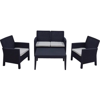 Afbeelding van Intergard Kunststof loungeset Lova (incl. kussens)