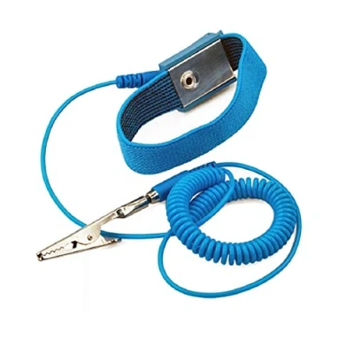 Afbeelding van Aituo Anti statische polsband, aarding, aardingsband, ESD ontlading, voorkomt opbouw van elektriciteit (bekabeld)