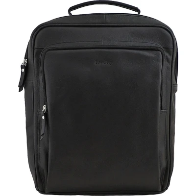 Afbeelding van Landley Leren 13 inch Laptop Rugtas Unisex Rugzak 13.3&quot;&quot; Dames en Heren Leer Zwart