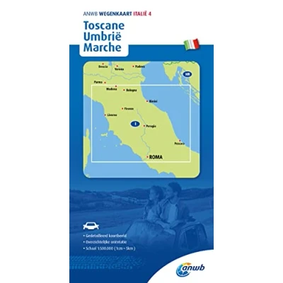 Afbeelding van ANWB wegenkaart ANWB*Wegenkaart Italië 4. Toscane/Umbrië/Marche