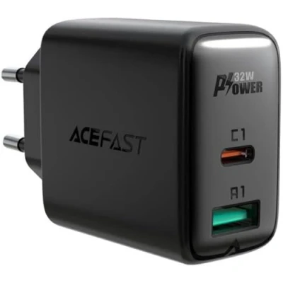 Afbeelding van ACEFAST Stroomadapter USB A en C Power Delivery 3.0 Quick Charge Fast 32W