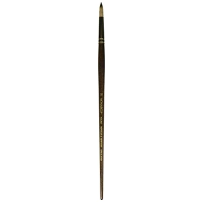 Afbeelding van Winsor &amp; Newton 5503010 Monarch professioneel synthetisch haar penseel voor olieverf of acrylverf Rond Nr.10,