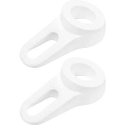 Afbeelding van Deltafix Block it Deurwig 2x wit TPE kunststof 12 x 3,8 cm deurstopper Deurstoppers