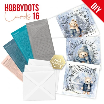 Afbeelding van Dot and Do Cards 16 Berries Beauties Navy Winter