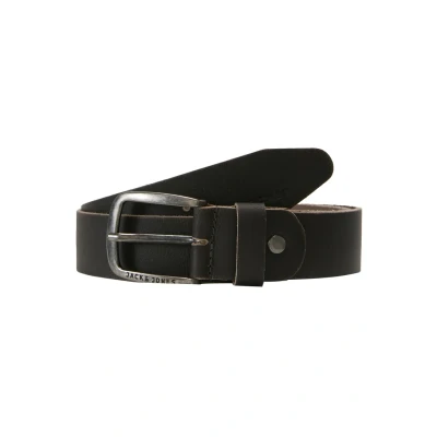 Afbeelding van JACK &amp; JONES leren riem JACPAUL donkerbruin