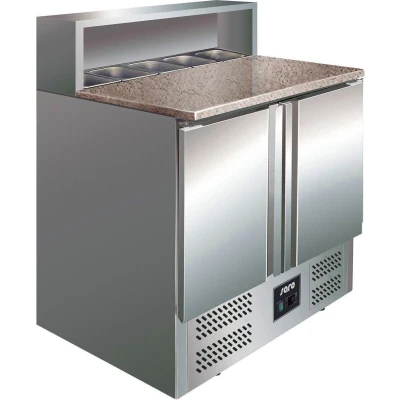 Afbeelding van Pizza werkbank Gianni PS900 2 deurs 5/6GN (H)110x(B)90x(D)70