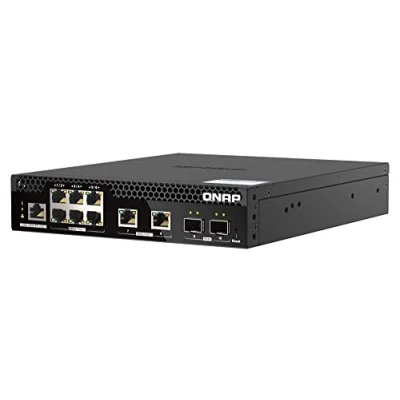 Afbeelding van QNAP QSW M2106PR 2S2T netwerk switch Managed L2 10G Ethernet (100/1000/10000) Power over (P
