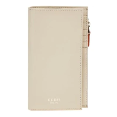 Afbeelding van GUESS Leren Portemonnee Wallet Lamb Beige