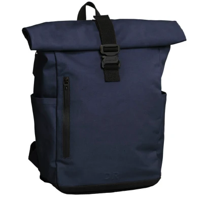 Afbeelding van Daniel Ray Wangaratta Coated Canvas Rolltop Laptoprugzak XL Navy