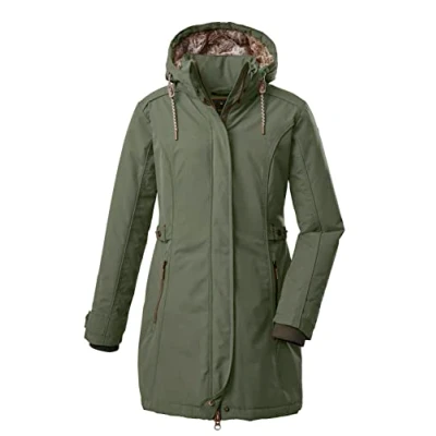 Afbeelding van G.I.G.A. DX dames Casual functionele parka met afritsbare capuchon GW 6 WMN PRK, bosgroen, 40, 38333 000