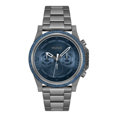 Afbeelding van HUGO Brave Horloge, Heren, Maat: One Size, Grey/blue