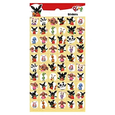 Afbeelding van Funny Products Stickers Bing 20 X 10 Cm Papier Beige 60 Stuks