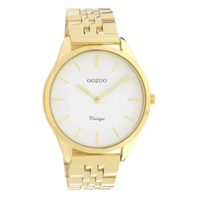 Afbeelding van OOZOO Timepieces goudkleurige horloge met roestvrijstalen armband C9985